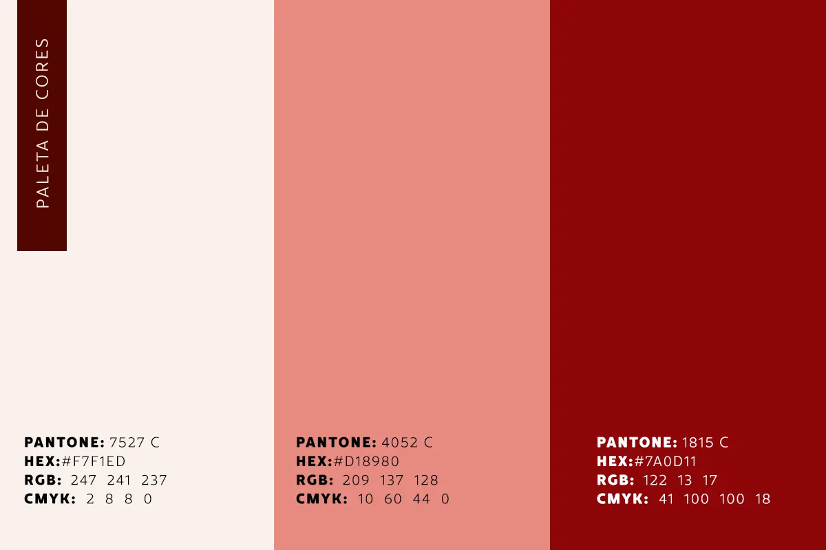 Paleta de cores — Doces da Roça da Paty